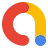Google AdMob 徽标：由一段红色圆弧、一段黄色圆弧和一个蓝色圆点连接而成的非封闭圆环，蓝色圆点位于底部。